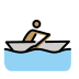 man rowing boat, medium skin tone